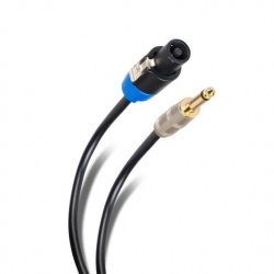 Steren Cable Aux 6.3mm Macho - Speakon Macho, 7.2 Metros, Negro 