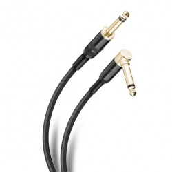 Steren Cable AUX 6.3mm Macho - 6.3mm 90° Macho, 3 Metros, Negro 