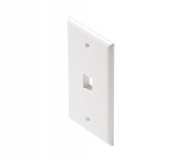 Steren Placa de Pared, RJ-45, 1 Puerto, Blanco 
