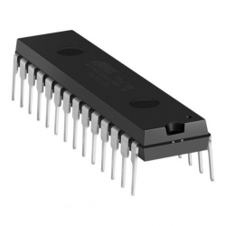 Steren Microcontrolador ATMEGA 328P-PU, Negro 