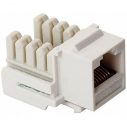 Steren Jack de Red de 8 Contactos Cat5e, RJ-45, Blanco 