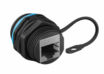 Steren Cople RJ-45, CAT6, Negro, para Exteriores 