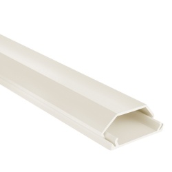 Steren Canaleta de PVC, 2 Metros, Blanco 