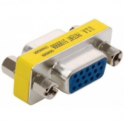 Steren Adaptador VGA Hembra - VGA Hembra, Plata 