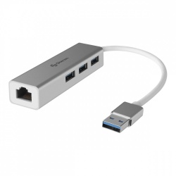 Steren Adaptador de Red USB 506-435, Alámbrico, 10/100/1000Mbps 