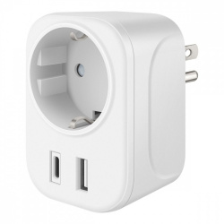Steren Cargador de Pared 905-124, 6W, 100 - 240V, 1 x USB-A 1 x USB-C 