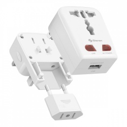 Steren Cargador de Pared Universal 905-138, 1x USB, Blanco 