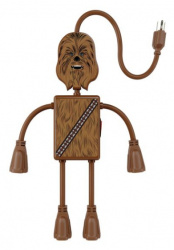 Steren Multicontacto Chewbaca, 4 Salidas, 125V, 15A, 30cm 