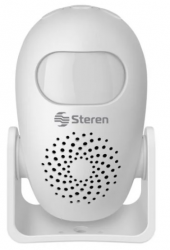 Steren Sensor de Movimiento PIR Montaje en Techo/pared ALA-033, Inalámbrico, hasta 8 Metros 