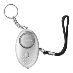 Steren Alarma Personal con Linterna ALA-038, 120dB, Plata 