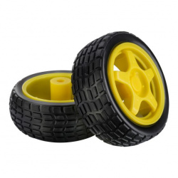 Steren Llantas de Plástico ARD-330, para Motor Reductor 