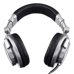 Steren Audífonos Profesionales para DJ AUD-217, Alámbrico, 3.5mm, Negro/Plata 