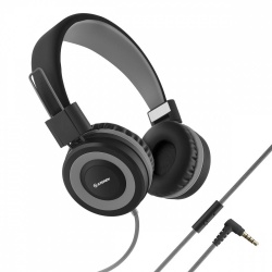 Steren Audífonos con Micrófono AUD-222, Alámbrico, 3.5mm, Gris/Negro 
