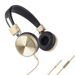 Steren Audífonos con Micrófono AUD-224, Alámbrico, 1.20 Metros, 3.5mm, Oro 