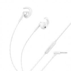 Steren Audífonos Intrauriculares Deportivos con Micrófono AUD-356S, Alámbrico, 1.2 Metros, 3.5mm, Blanco 