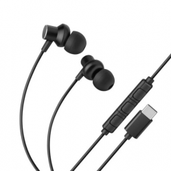 Steren Audífonos Intrauriculares AUD-390, Alámbrico, 1.1 Metros, USB-C, Negro 