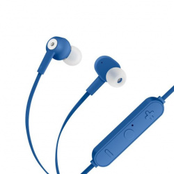 Steren Audífonos Intrauriculares con Micrófono AUD-7010, Inalámbrico, Bluetooth, Azul 