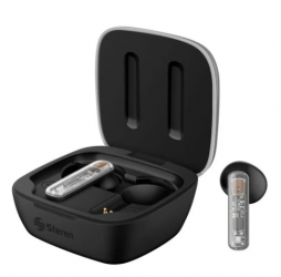 Steren Audífonos Intrauriculares con Micrófono FreePods Touch AUD‑7440NE, Inalámbrico, Bluetooth, Cancelación de Ruido, Negro 