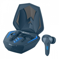 Steren Audífonos Intrauriculares Gamer con Micrófono FreePods Touch True Wireless, Inalámbrico, Bluetooth 5.0, Azul 