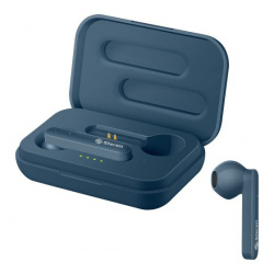 Steren Audífonos Intrauriculares con Micrófono FreePods Touch True Wireless, Inalámbrico, Bluetooth 5.0, Azul 
