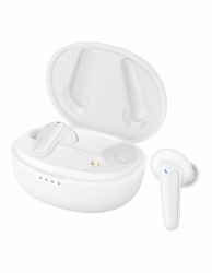 Steren Audífonos Intrauriculares con Micrófono AUD-7900, Inalámbrico, Bluetooth, Cancelación de Ruido, USB-C, Blanco 