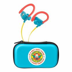 Steren Audífonos Intrauriculares Deportivos AUD-795/S Los Simpsons Krusty, Inalámbrico, Bluetooth, Amarillo/Azul 