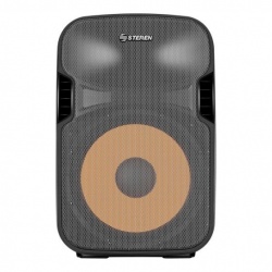 Steren Bafle BAF-1555BT, Bluetooth, Inalámbrico, 200W RMS, 3000W PMPO, USB, Negro 