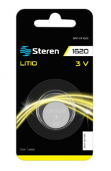 Steren Pila de Litio Botón CR1620, 3V, 1 Pieza 