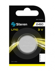 Steren Pila de Litio Botón CR2450, 3V, 1 Pieza 