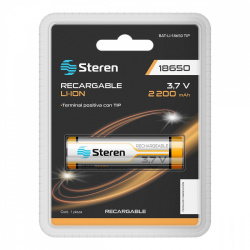 Steren Batería Recargable 3.7V, 2200mAH, 1 Pieza 