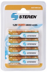 Steren Pila Recargable AA, 1.2V, 4 Piezas  