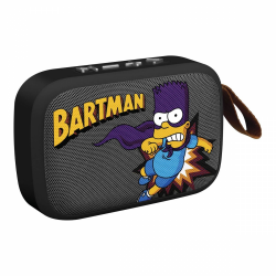 Steren Bocina Portátil BOC-832 Los Simpsons Bartman, Bluetooth, Inalámbrico, 3W RMS, Negro 