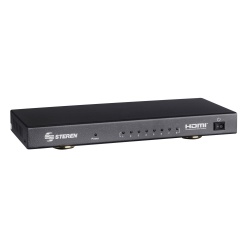 Steren Divisor de Video con Amplificador HDMI 4K Ultra HD, 8x HDMI, Negro 