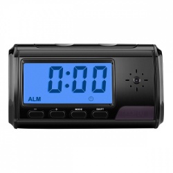Steren Reloj Despertador con Cámara Oculta CCTV-040, Negro 