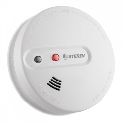Steren Detector de Humo CCTV-2123, Inalámbrico, hasta 200 Metros, Blanco 