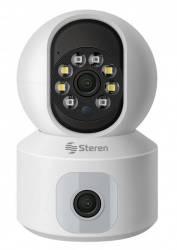 Steren Cámara de Seguridad IP Smart WiFi Domo IR para Interiores CCTV-222, Inalámbrico, 1920x1080 Full HD, Día/Noche  