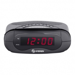 Steren Reloj Despertador Digital CLK-200, Negro 