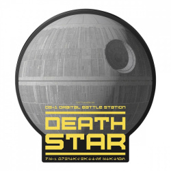 Mousepad Steren Death Star, 29 x 25cm, Negro/Gris 