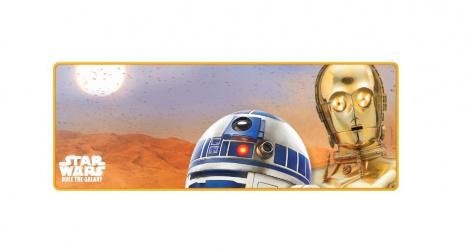 Mousepad Gamer Steren R2D2-C3PO, 800mm x 300mm, Grosor 3mm  