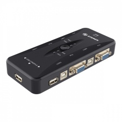 Steren Switch KVM COM-317, 4 Puertos VGA/USB 