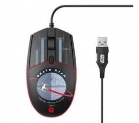 Mouse Steren Óptico COM-5704, Alámbrico, USB, 1600DPI, Negro 