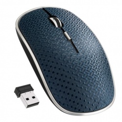 Mouse Steren Óptico COM-5709CAZ, Inalámbrico, USB, 1000DPI, Azul 
