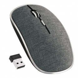 Mouse Steren Óptico COM-5709CGR, Inalámbrico, USB, 1000DPI, Gris 
