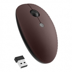 Mouse Steren Óptico COM-5710CCA, Inalámbrico, USB, 1600DPI, Marrón 