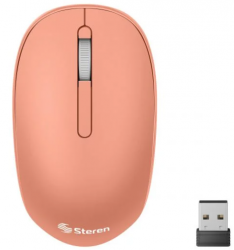 Mouse Steren COM-5770, Inalámbrico, Óptico, 800DPI, RF Inalámbrico, Naranja 