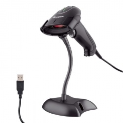 Steren COM-597 Lector de Código de Barras CMOS, 2D - Incluye Cable USB y Base 