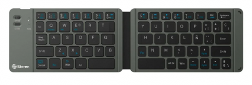 Teclado Steren COM-672 TKL, Inalámbrico, RF Inalámbrico, Gris, Español 
