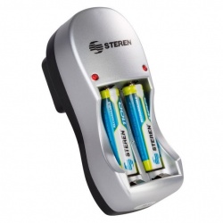 Steren Cargador para 2 Pilas CRG-005, AA/AAA, 2 Pilas Incluidas 