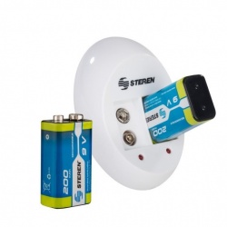 Steren Cargador para 2 Pilas CRG-250, 9V, 2 Pilas Incluidas 
