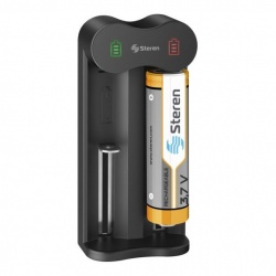 Steren Cargador Ajustable CRG-261 para 2 Pilas Cilíndricas 